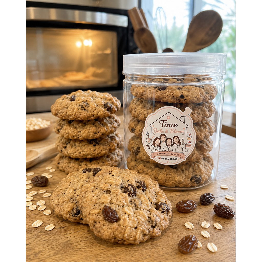 Oatmeal Raisin Cookies คุ๊กกี้ข้าวโอ๊ตลูกเกด
