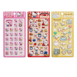 พร้อมส่ง🇹🇭 สติกเกอร์นูนคริสตัลใส ลิขสิทธิ์แท้Sanrio คิตตี้kitty มายเมโลดี้ Mymelodyคุโรมิkuromi🇨🇳