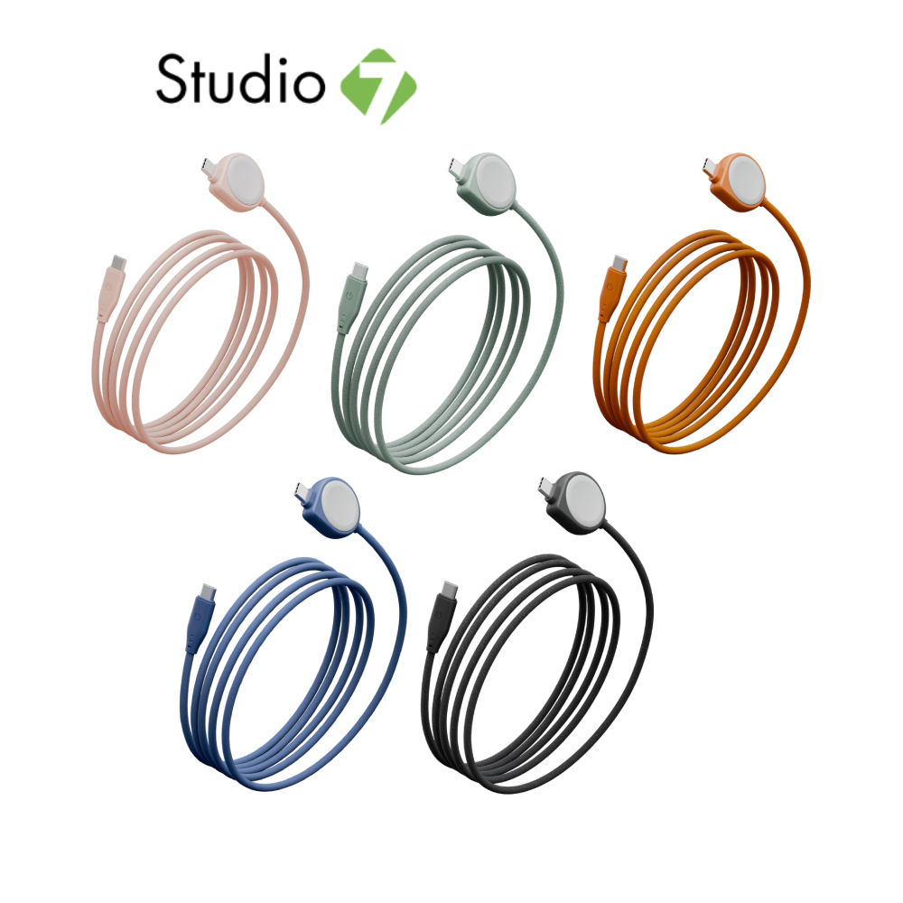 สายชาร์จ Energea Flow Duo Watch 2-in-1 C to C + Watch Cable (for Apple Watch) 60W 1.5M by Studio7
