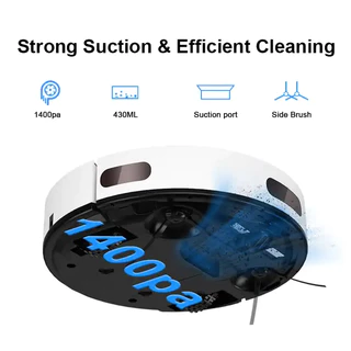 Robot Vacuum Mop F5/DB100 หุ่นยนต์กวาด เครื่องดูดฝุ่น ดูดแรง 5000Pa โหมดคู่ดูดฝุ่น/ถูพื้น ข้อเสนอพิเศษ