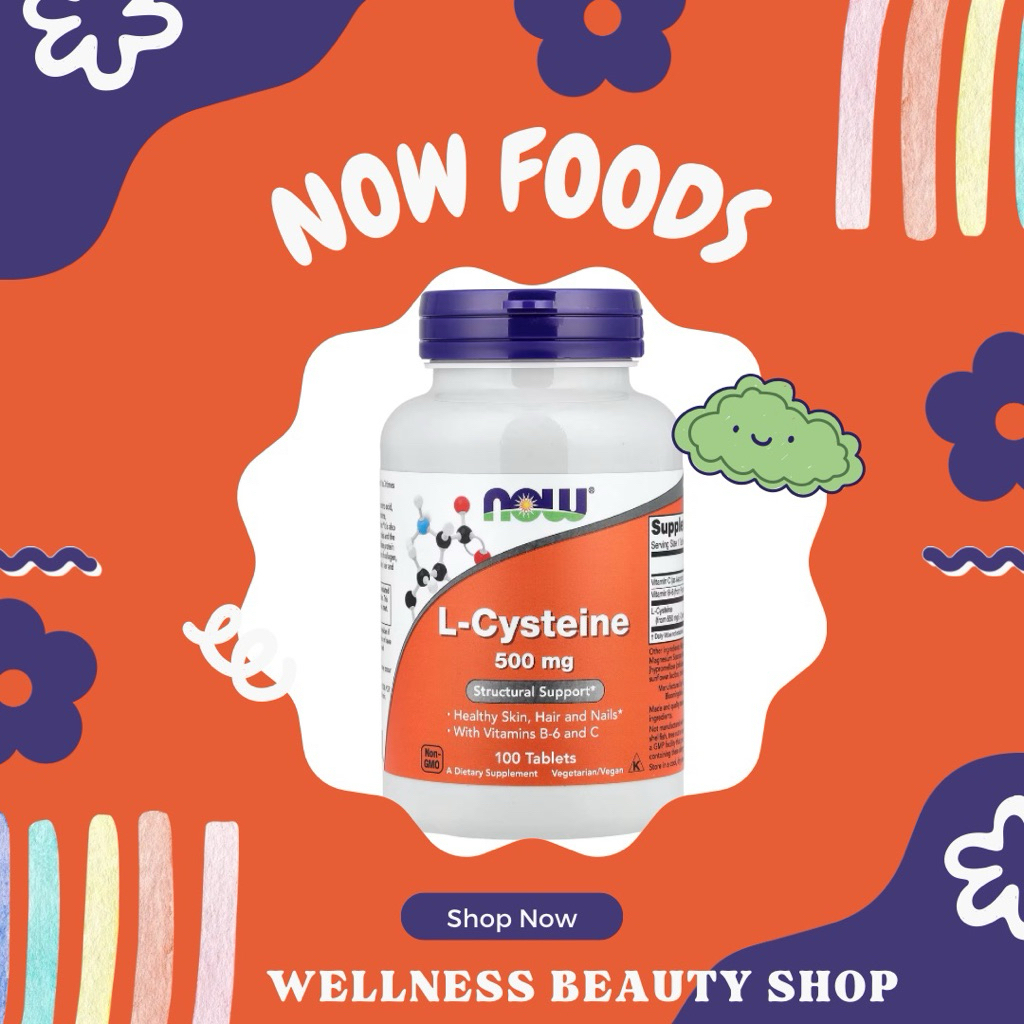 พร้อมส่ง L-Cysteine 500mg 100tablets exp.2028