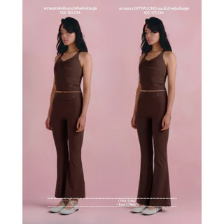 when.we.stretch - Abby Fold Over Pant กางเกงผ้าออกกำลังกายหนากระชับทรง **สินค้าพร้อมส่ง**