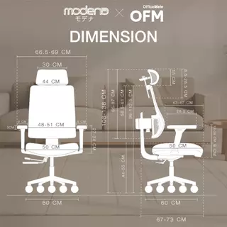 MODENA x OfficeMate เก้าอี้อัจฉริยะ Newtral (เฉพาะพื้นที่ กทม.ส่งฟรีแบบประกอบ)