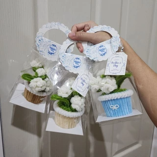 ❗️พร้อมส่ง+ส่งด่วน❗️พร้อมแพคเกจ+การ์ดวันแม่ กระถางดอกมะลิ ดอกมะลิวันแม่ ของขวัญวันแม่
