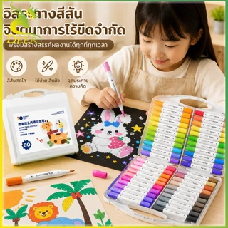 ปากกาอะคริลิค ปากกามาร์กเกอร์อะคริลิค 12/24/36/48/60/80สี สามารถเขียนบนแก้ว พลาสติก หรือโลหะได้ Acrylic marker pen