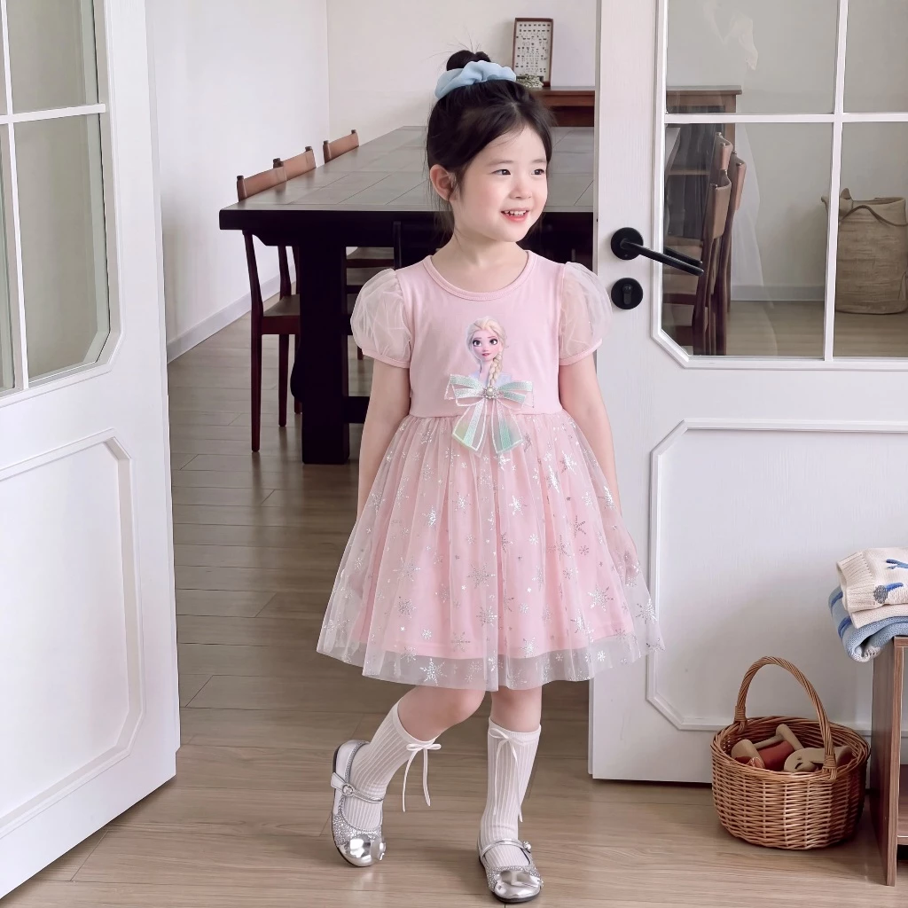 ใหม่ สาวชุดเจ้าหญิง ตาข่ายชุดเด็กผู้หญิง เสื้อผ้าเด็กผู้หญิง girl dress thumbnail 7