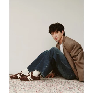 maison KEEPS x Mustard | Striped socks | ทอโลโก้ maison และ Mustard