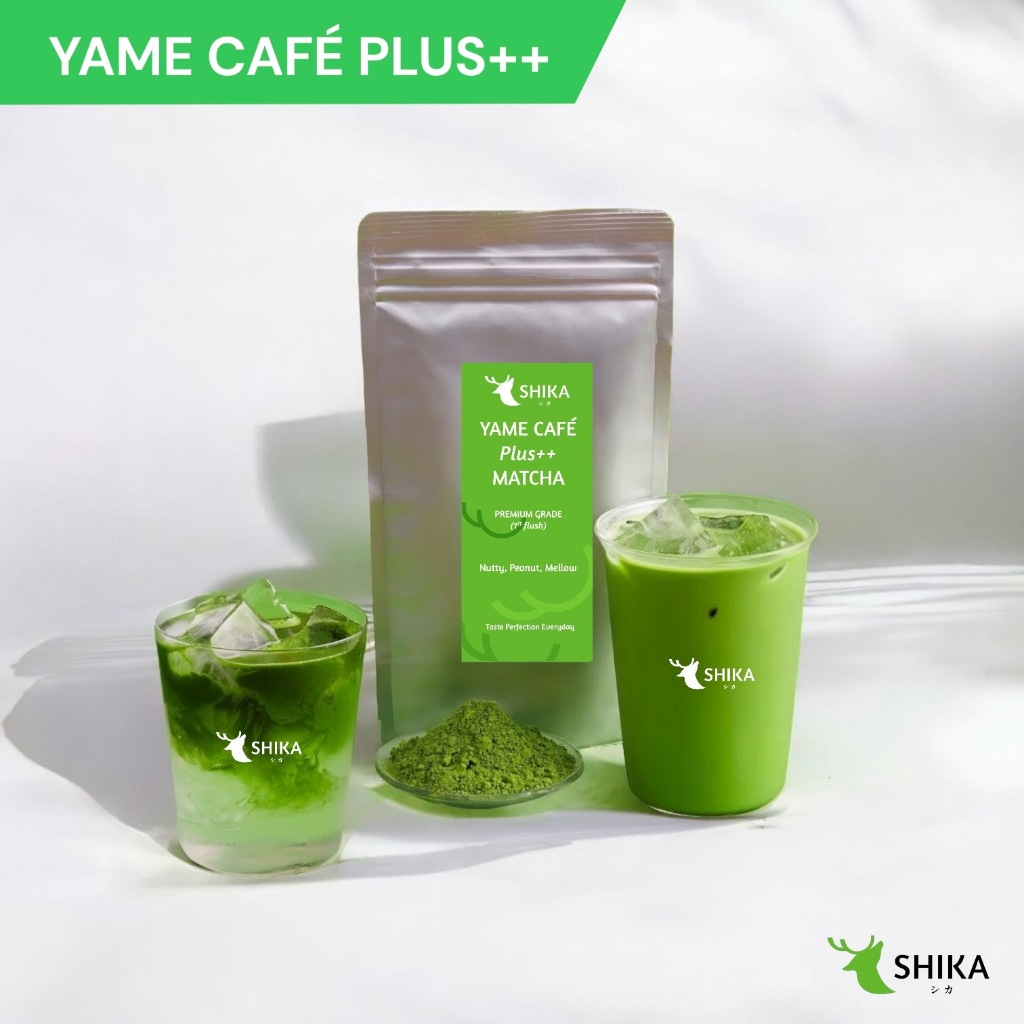 SHIKA MATCHA | YAME CAFÉ PLUS++ MATCHA ยาเมะ คาเฟ่ มัทฉะ ผงมัทฉะแท้
