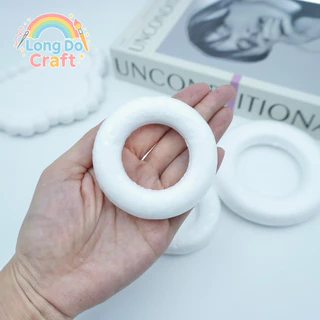 โฟมวงกลม 1ชิ้น มีขนาด 4.5/7/8/10cm โฟมDiy ใช้สำหรับงานประดิษฐ์ งานตกแต่งต่างๆ