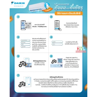 ส่งฟรี /ติดตั้งร้านJVL แอร์ไดกิ้น DAIKIN รุ่น FTKB INVERTER Sabai Series ใหม่ เบอร์ 5 (ติดตั้งเฉพาะกทม.-ปริมณฑล*)