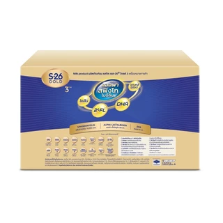 นมผง S-26 GOLD 3™ (3500g) นมผง เอส-26® โกลด์ 3 ผสมแอลฟา สฟิงโกไมอีลิน สูตร 3 (3,500 กรัม) x2 กล่อง