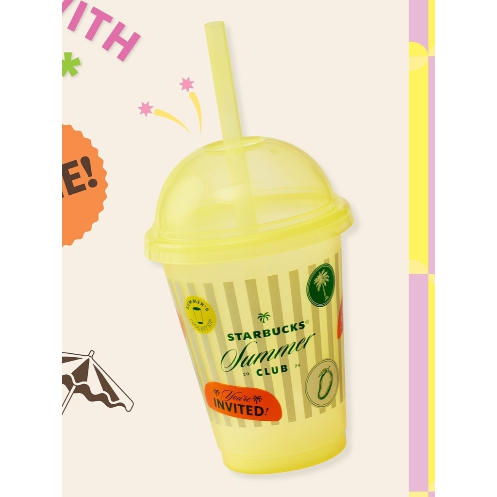 [พร้อมส่ง] แก้ว Starbucks summer reusable cup มือ 1 ยังไม่เคยใช้งาน