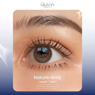 [ ซื้อ2คู่ถูกกว่า ] GLAM Hyaluron Lens💧รุ่น Nature Gray เลนส์ไฮยาลูรอน สำหรับคนตาแห้ง ตอบโจทย์คนรักสุขภาพดวงตา