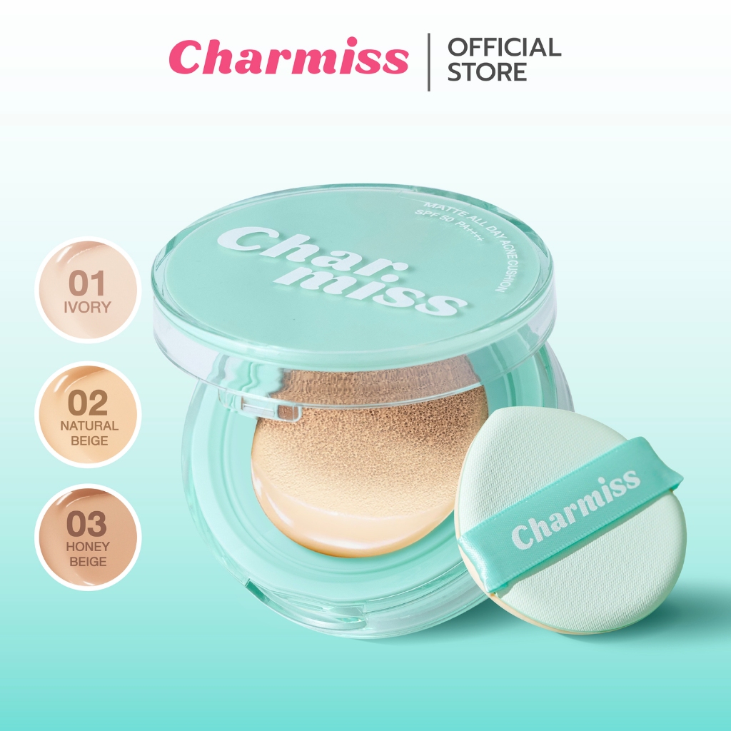 คุชชั่นเขียวชาร์มิส  Matte All Day Acne Cushion SPF 50 PA+++