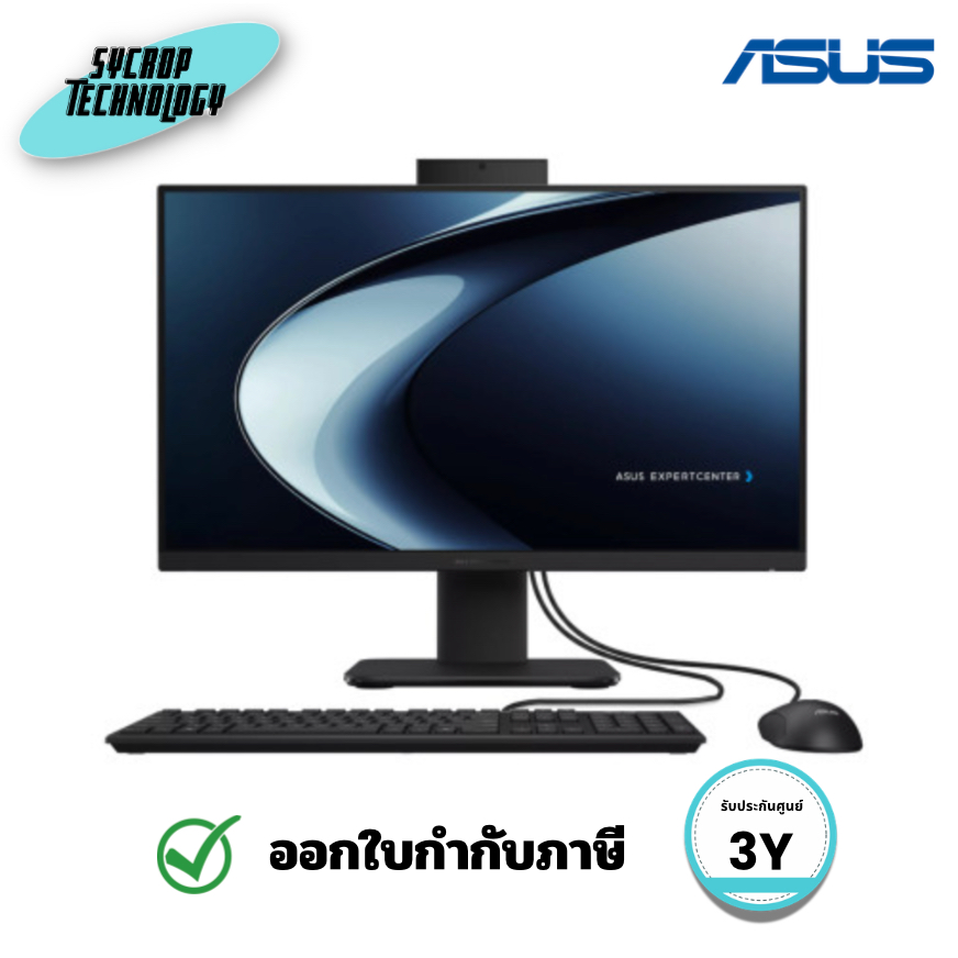 คอมพิวเตอร์ All-in-One ASUS ExpertCenter P600 AiO 23.8 นิ้ว (PM640KA) PM640KA-BPC033W ประกันศูนย์