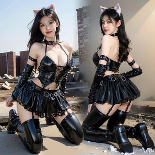 ชุดนอนไม่ได้นอน ชุดนอนเซ็กซี่ RT NG003 HH รวมแบบชุดหนังคอสเพลย์ พร้อมส่งจากไทย