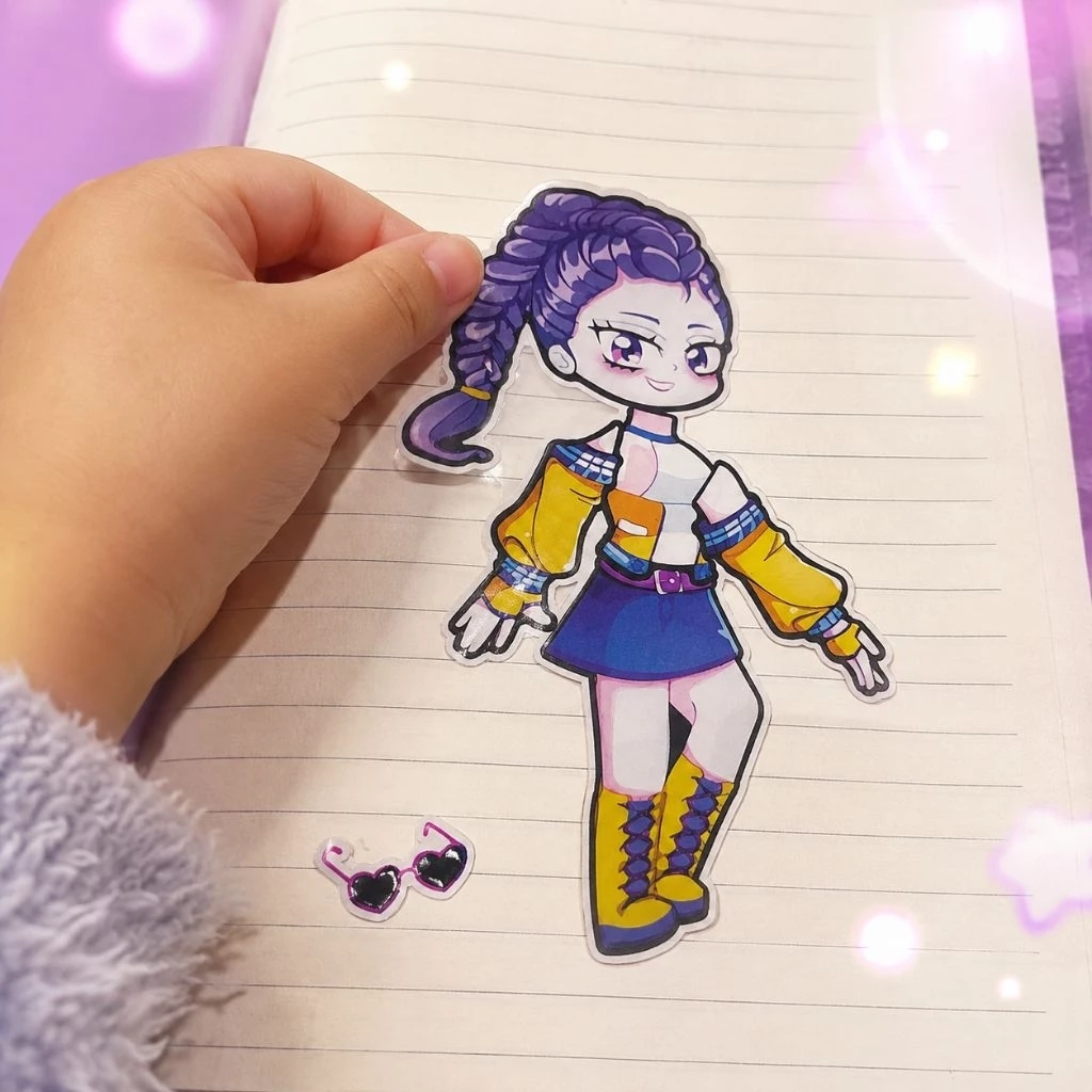 [ขายดี ซื้อซ้ำ🔥ส่งไวจากนนท์] สติ๊กเกอร์ แต่งตัว นักล่าปิศาจ KPop | DIY PVC Sticker DH
