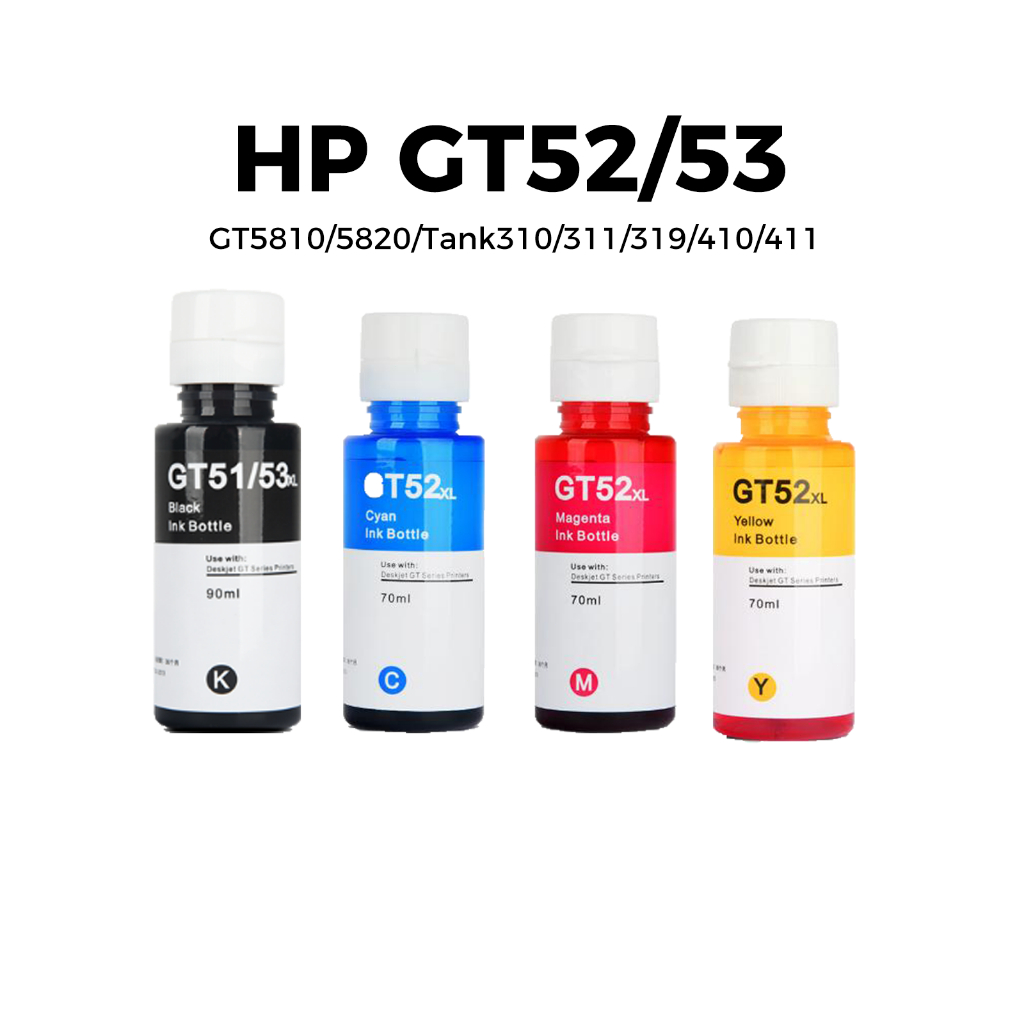 น้ำหมึก HP รุ่น GT53 และ GT52 รองรับเครื่องพิมพ์ GT5810, GT5820, 315, 415