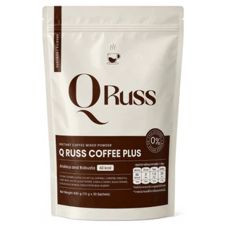 Qruss Coffee (แบรนด์คิวรัสส์) กาแฟคุณปูไปรยา คิวรัสส์คอฟฟี่ ใช้ซูคราโลสแทนน้ำตาล อร่อย เข้มข้น กลมกล่อม
