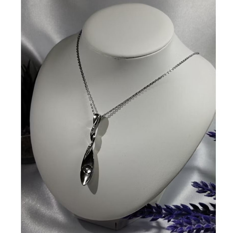 Spoon Necklace Uri สร้อยคอ+จี้นักสะสมรูปช้อนบิดงอ