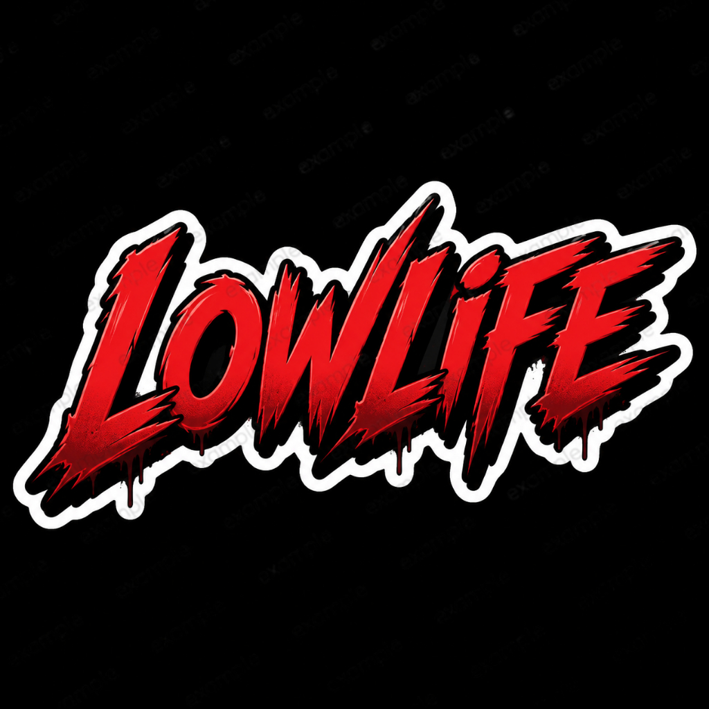 สติกเกอร์คิดรถซิ่ง แต่งรถ คำคม ข้อความกวนๆ RACED5 LOWLIFE Sticker กันน้ำ แม่เหล็ก Magnet