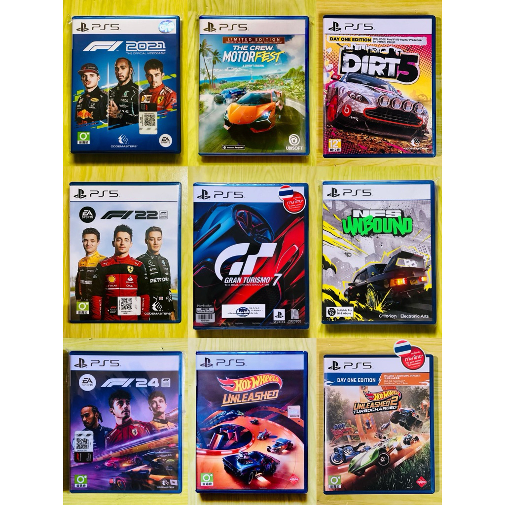 PS5 No’01+4 [S/P-Car] รถแข่ง,WRC, GT7, F1, NFS