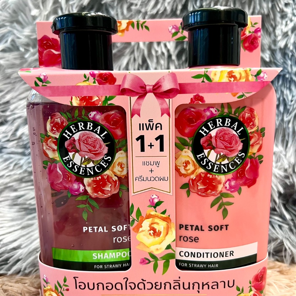 Herbal Essences เฮอบัลเอสเซนส์ แชมพู และ ครีมนวดผม 400มล. Herbal Essences Shampoo and Conditioner 40