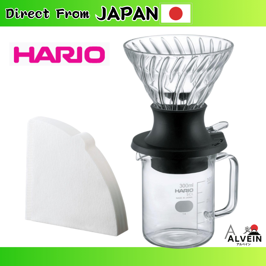 【Direct From Japan】HARIO Immersion Dripper Switch  200ml, Black, Server Set, SSD‑5012‑B