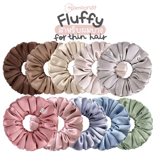 Lamoonist • FLUFFY • (ผมบาง) • Satin scrunchies for thin hair • ยางมัดผมซาตินสีพื้น