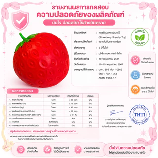 สกุชชี่ สตรอว์เบอร์รี บีบเล่น คลายเครียด ของเล่นนุ่มเด้ง Slow Rising คืนตัวช้า ขนาดใหญ่ 420g