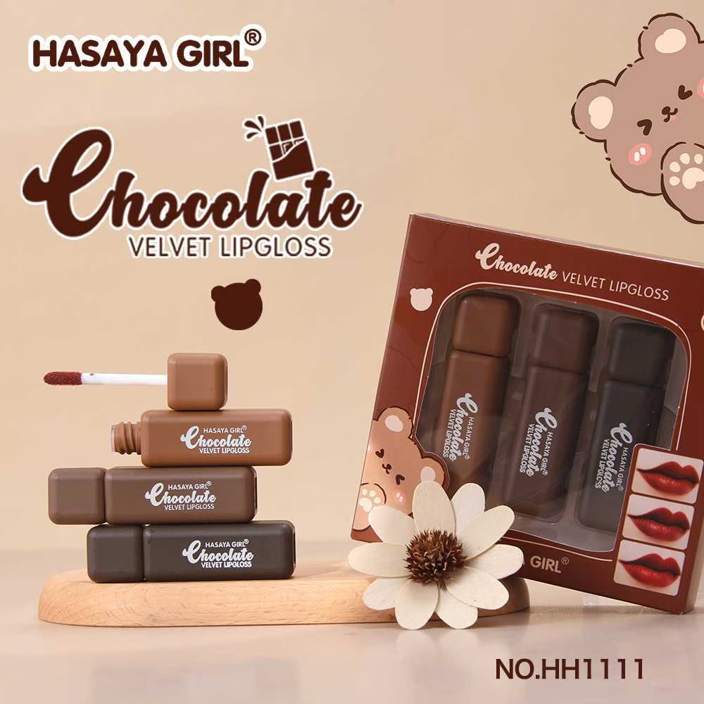 HH1111 HASAYA GIRL ลิปกลอส เนื้อลิปกำมะหยี่ นุ่มลื่น เกลี่ยง่าย ไม่เป็นคราบ