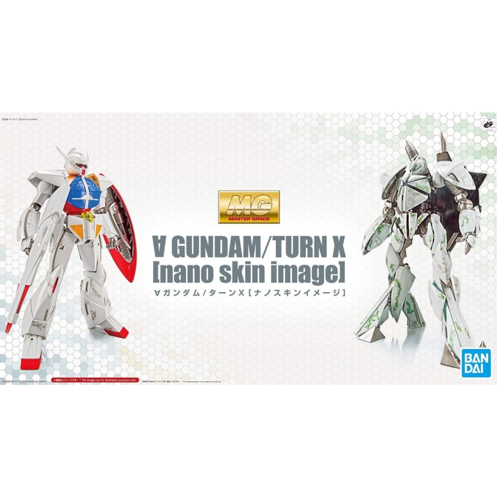 [พร้อมส่ง] MG 1/100 Turn X / Turn A Gundam (Nano Skin Image) P-BANDAI