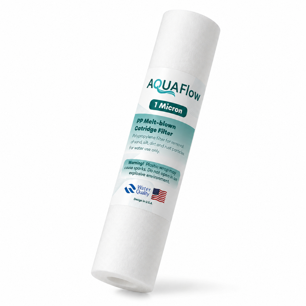 Aqua Flow ไส้กรองน้ำ PP Melt-blown ขนาด 20 นิ้ว 1 ไมครอน