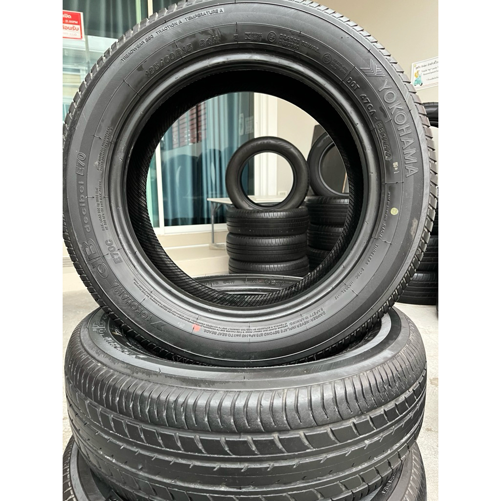 ยางรถยนต์ Yokohama BluEarth Decibel E70 ขนาด: 185/60R15 EB 32422(4เส้น)