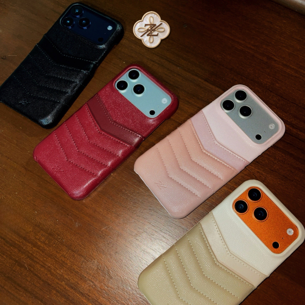 ZENE - (17 Series) Classic Caviar เคสหนังคาเวียร์ใส่บัตร สัมผัสนุ่มมือ  Z04