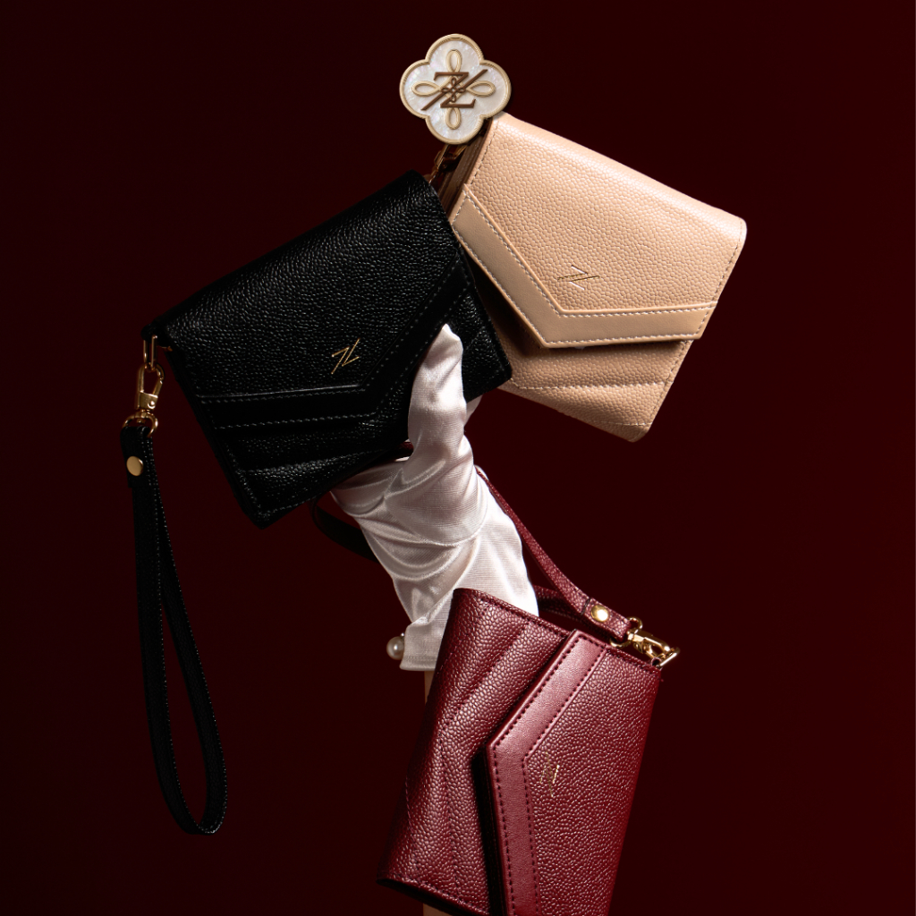 ZENE - Mungmee Caviar Wallet กระเป๋าสตางค์หนังลายคาเวียร์ กระเป๋าตังค์ กระเป๋าใบสั้น Z08