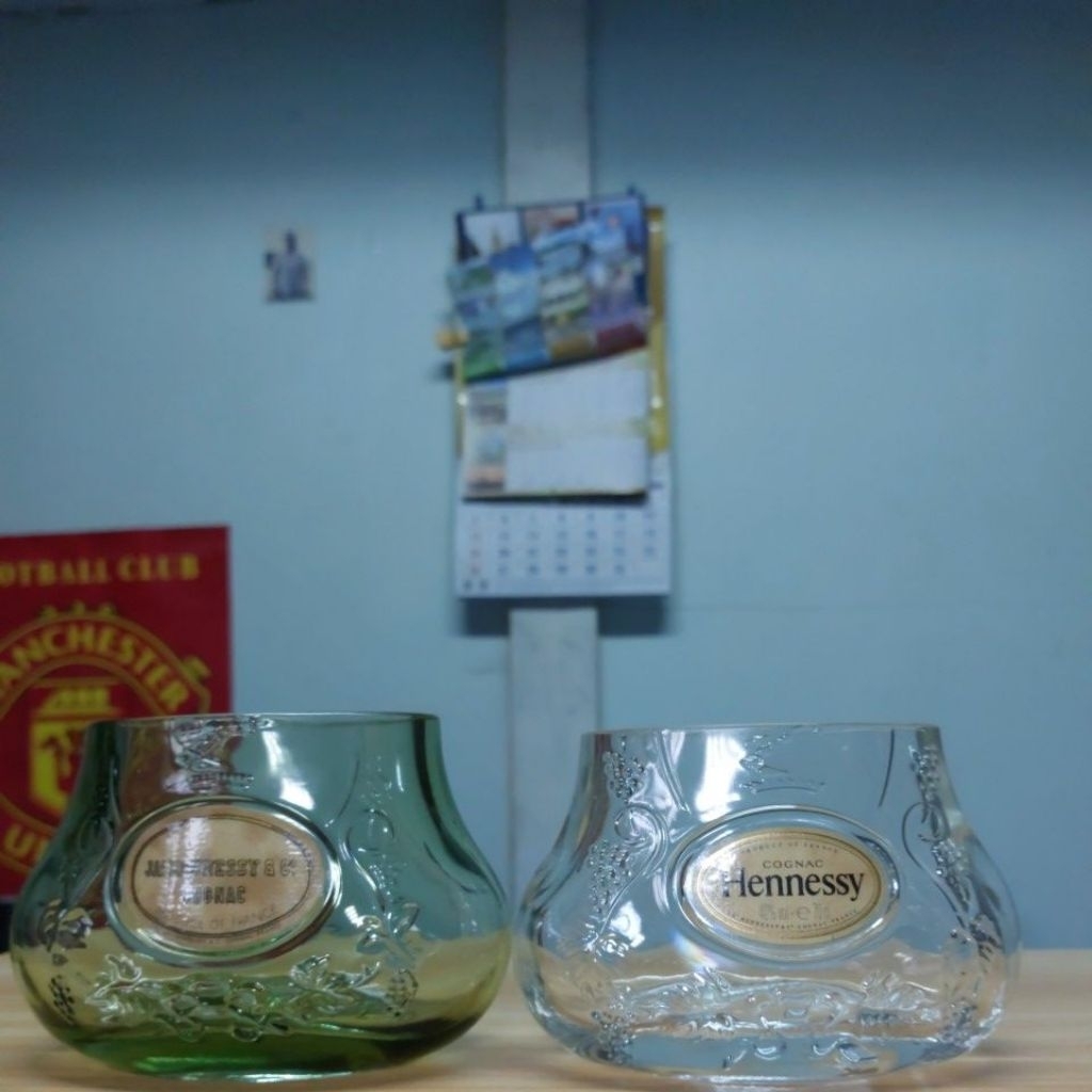 แก้วตัดจากขวดHennessy
