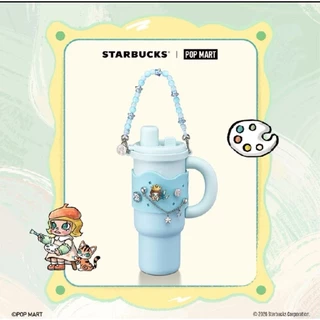 ✨🩷🩷PINK DRINK Bearista Cold Cup 20 oz + 🩵Molly🩵Pop Mart Collection🌟Starbucks🌟สินค้าใหม่แท้100%🌟พร้อมส่ง✨