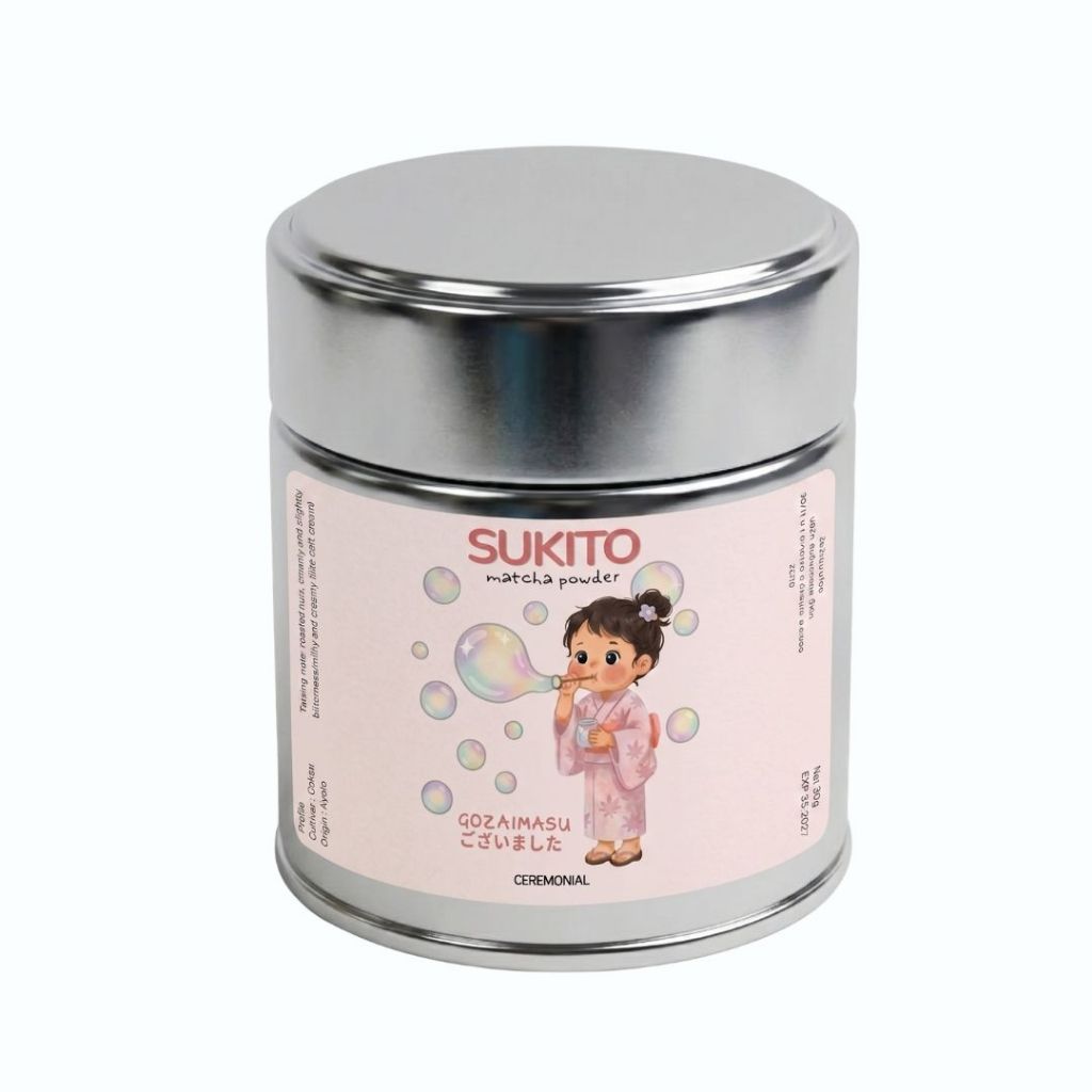 Gozaimasu 30g. จากแบรนด์ Sukito matcha