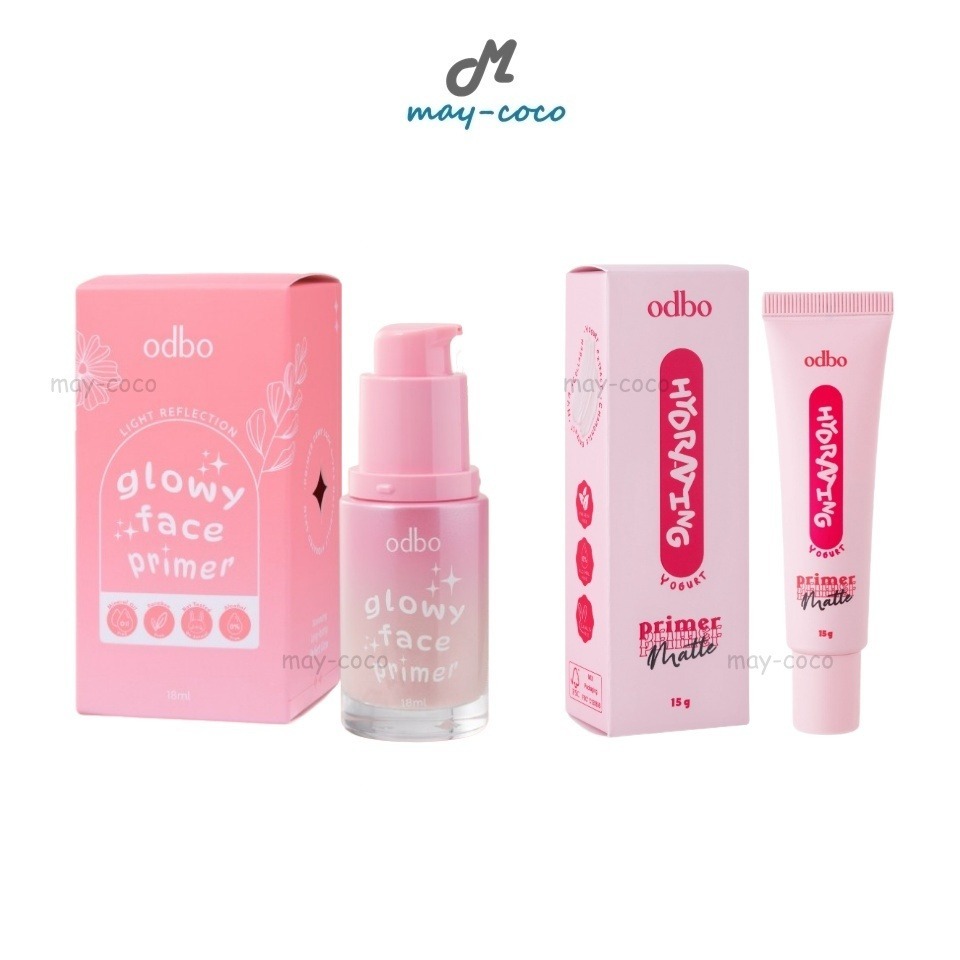 ถูก/แท้/มีไลฟ์ ไพรเมอร์ ODBO Glowy Face/Hydrating Matte Primer ไพรเมอร์โอดีบีโอ ไพรเมอร์ไฮยา เนื้อโยเกิร์ต หน้าเนียน