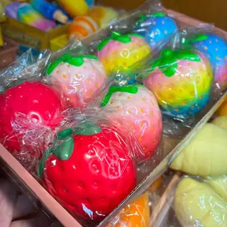 สกุชชี่พีชจัมโบ้ Squishy Peach สโลว์มาก นุ่มเด้ง บีบคลายเครียด ของเล่น ของสะสม ไม่มีแบรนด์