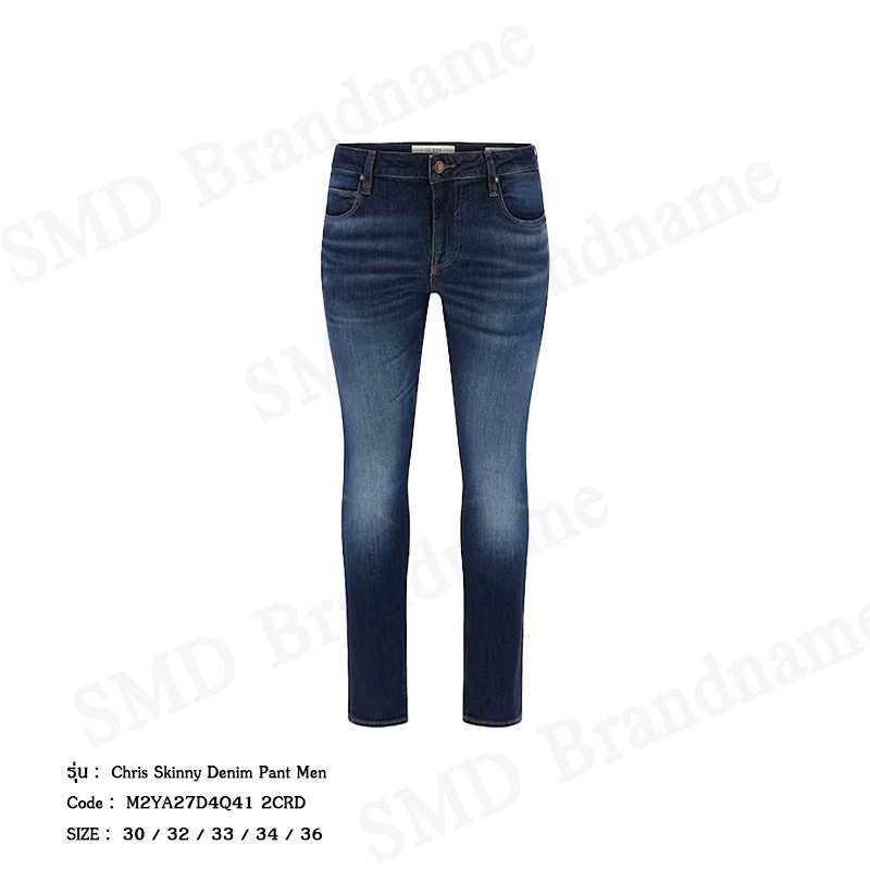 Guess กางเกงยีนส์ผู้ชาย รุ่น Chris Skinny Denim Pant Men Code: M2YA27D4Q41 2CRD