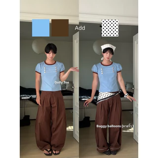 Dolly tee เสื้อแขนตุ๊กตาดีเทลกระดุม แบรนด์ Cozyvibe