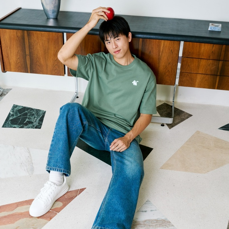 COOLCAT OVERSIZED T-Shirt - BACK PRINT BIG COOL CAT LOGO (TS005)
