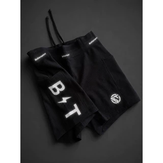 BT0080กางเกงรัดกล้ามเนื้อผู้หญิง ขาสั้นเอวสูงมีช่องใส่โทรศัพท์หรือเจลด้านข้าง2 ช่อง และกระเป๋าด้านหลัง 1ช่องเนื้อผ้าร่อง