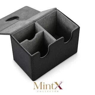 Magnetic Deck Box กล่องใส่การ์ดแม่เหล็กหนัง PU พรีเมียม จุ 100+ ใบ พร้อมช่องเก็บอุปกรณ์ เหมาะสำหรับ TCG / MTG / Pok
