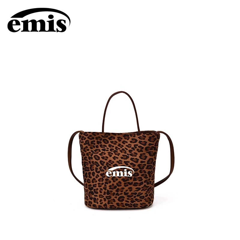 『 EMIS 』🇰🇷EMIS LEOPARD BUCKET BAG กระเป๋าถังลายเสือดาว