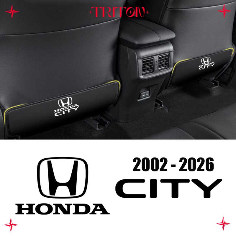 Honda City แผ่นกันเตะเบาะหลัง honda เบาะหลังแผ่นป้องกันเบาะนั่ง city อุปกรณ์ ของแต่งรถ แต่งรถ
