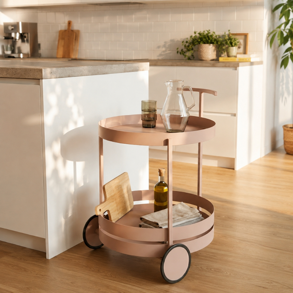 Looms Storage trolley LAVIA Pink (1x1x1 ซม.) แบรนด์ LOOMS