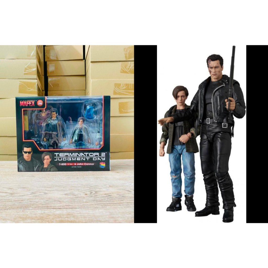 Mafex - No.280 : T-800 (T2 Ver.) & John Connor